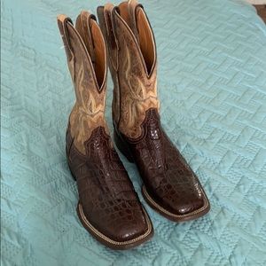 Stetson croco leather boots